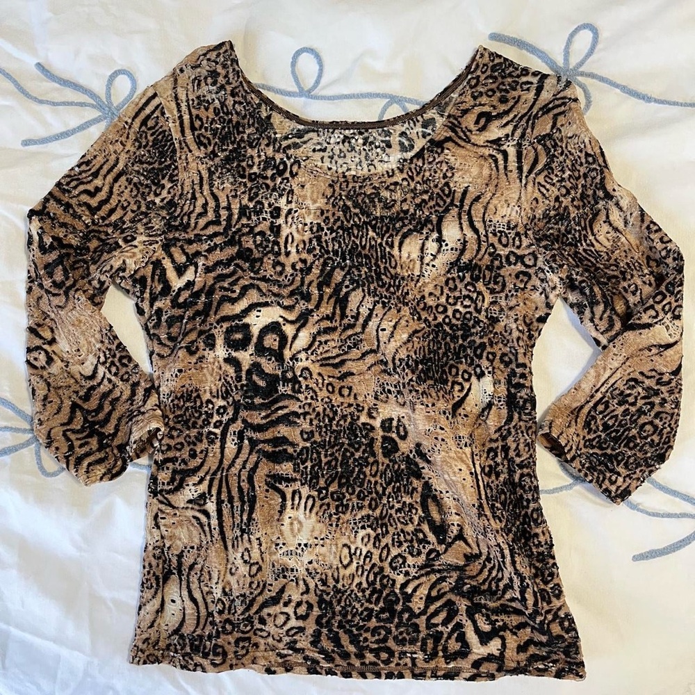 Leopard Print Women's Top